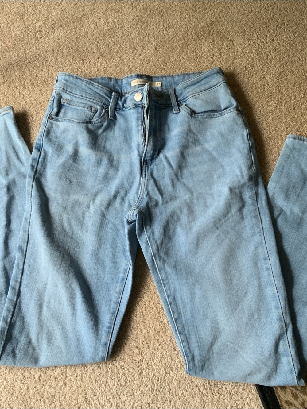 Levi's Women's Pale Blue Skinny Jeans